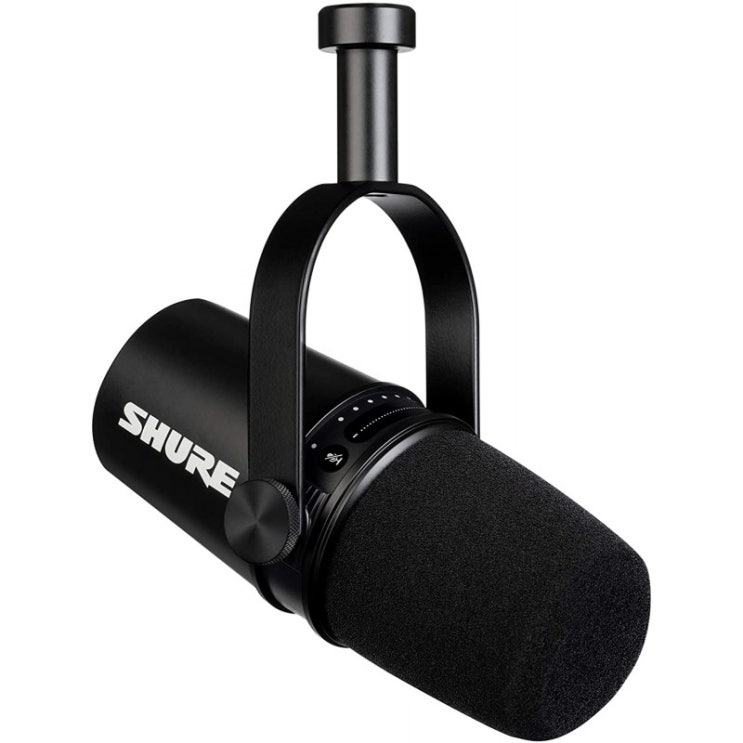 가성비 뛰어난 SHURE MV7팟 캐스트 마이크로 폰:다이내믹 마이크 실황/전달/게이밍/텔레 워크 MOTIV시리즈 iOS Android 추천합니다