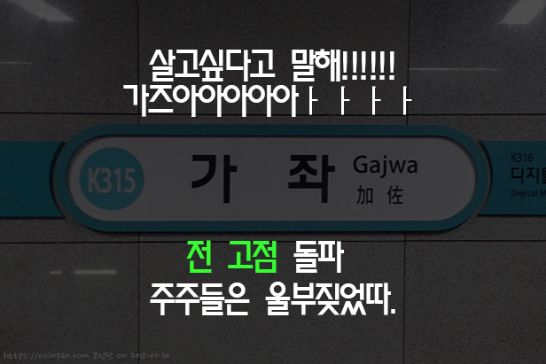  살고 싶다고 말해!!!! 전 고점 돌파 / 주주들이 울부짖었다.