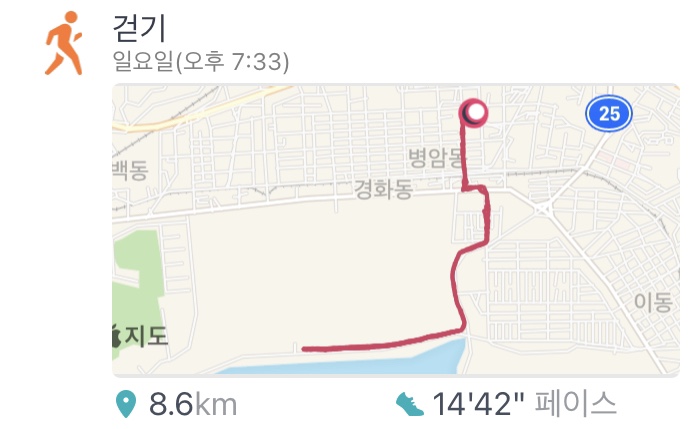  하루걷기:) 2021년 04월 25일 일요일