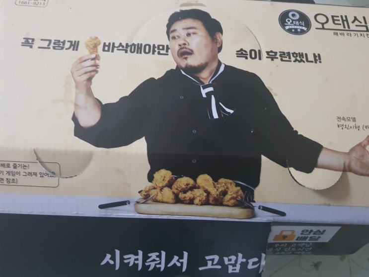 [배달] 둔포 아산테크노 오태식 해바라기치킨 후라이드