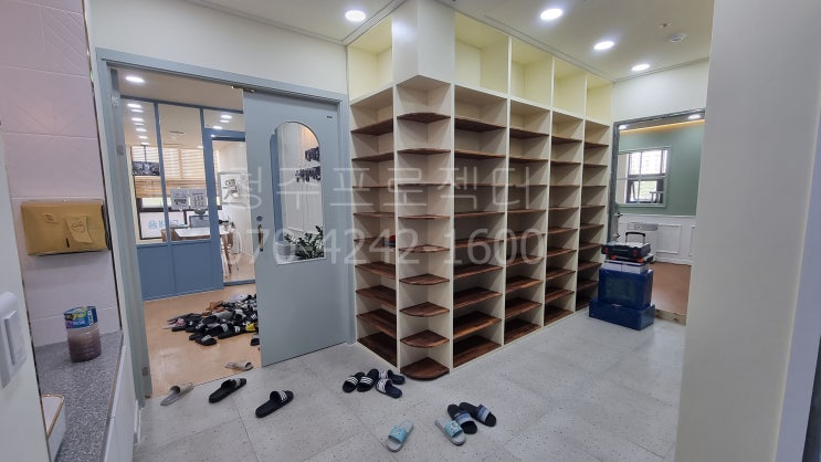  청주프로젝터 - 맹동 더채움수학영어학원 빔프로젝터시공사례
