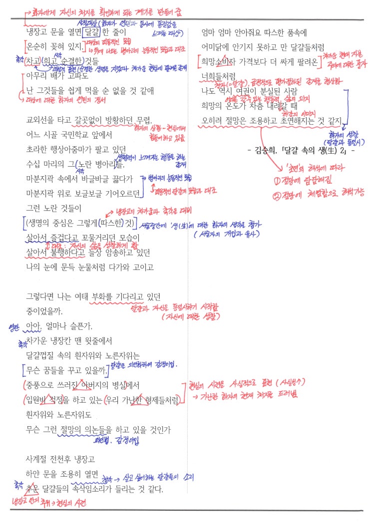  달걀 속의 생(生)2 - 김승희, 해석 / 해설 / 분석