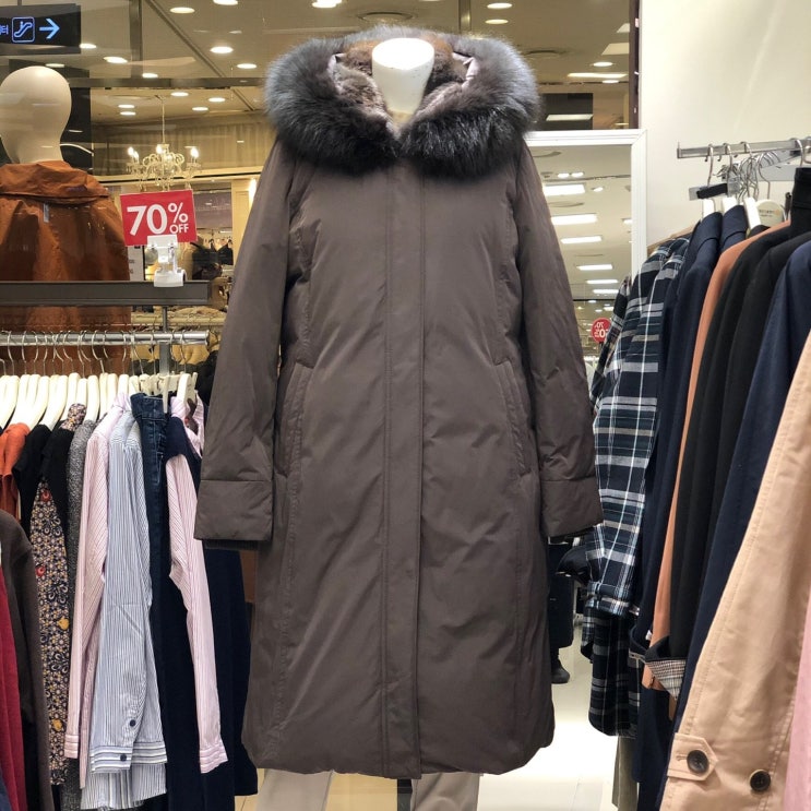  가성비갑 크로커다일레이디 폭스 모피 롱 구스점퍼(안감전체 토끼털) 추천해요