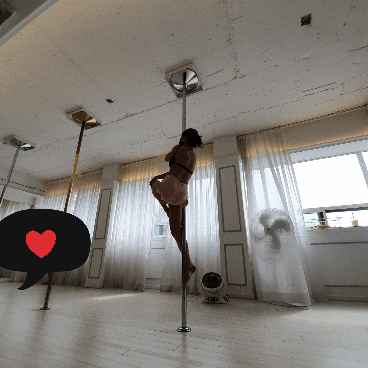  [폴 댄스 취미] 피겨 헤드 변형, 겨드랑이 힘 - 예쁘지만 겨 사망 콤보