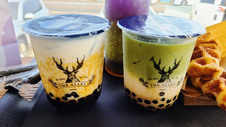 제주도애월 밀크티 카페 더앨리 흑당밀크티맛집 제주도애월 밀크티 카페 더앨리 흑당밀크티맛집