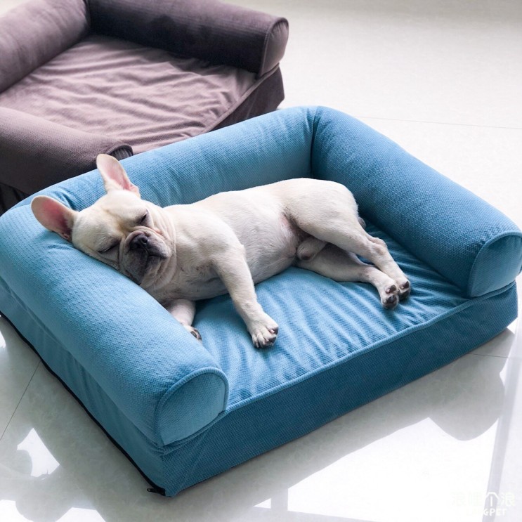 구매평 좋은 기타 애견방석 구름방석 강아지 침대 소파, 블루 ···