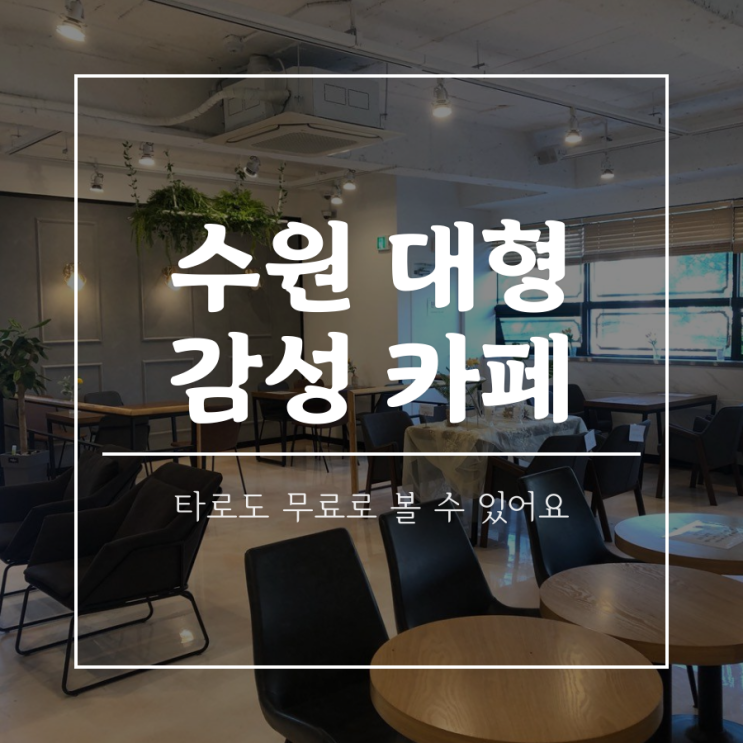  수원 장안구 조원동 대형 감성 타로 브런치 카페, 카공은 에이투플러스 A2+