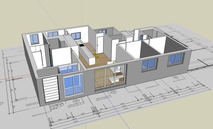 3D 인테리어 프로그램 스케치업 활용 컨셉잡기[1] - 신혼집 부수기