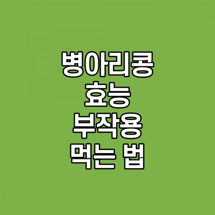 병아리콩 효능, 칼로리, 부작용, 먹는 방법, 하루 섭취량