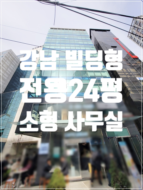  단독층 사용전용 24평 역삼동 소형 사무실 임대