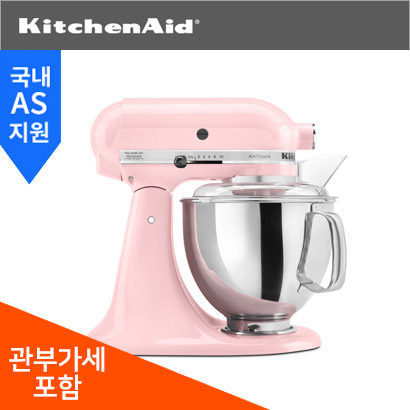 인기 많은 키친에이드 반죽기 KSM150PS Stand Mixer 가정용 베스트모델 Artisan 5쿼터[5Qt] (Pink), 1개, 변압기 선택안함 추천합니다