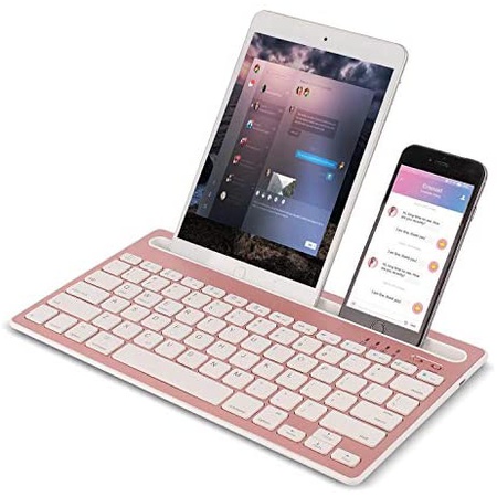 의외로 인기있는 43205 Generic 충전식 블루투스 미니 키보드 with 폰 전화기 홀더 무선 Multi-Device 듀얼 채널 키보드 fo, Rose, 상세 설명 참조0, 의외로 인기있는 43205 Generic 충전식 블루투스 미니 키보드 with 폰 전화기 홀더 무선 Multi-Device 듀얼 채널 키보드 fo, Rose, 상세 설명 참조0,