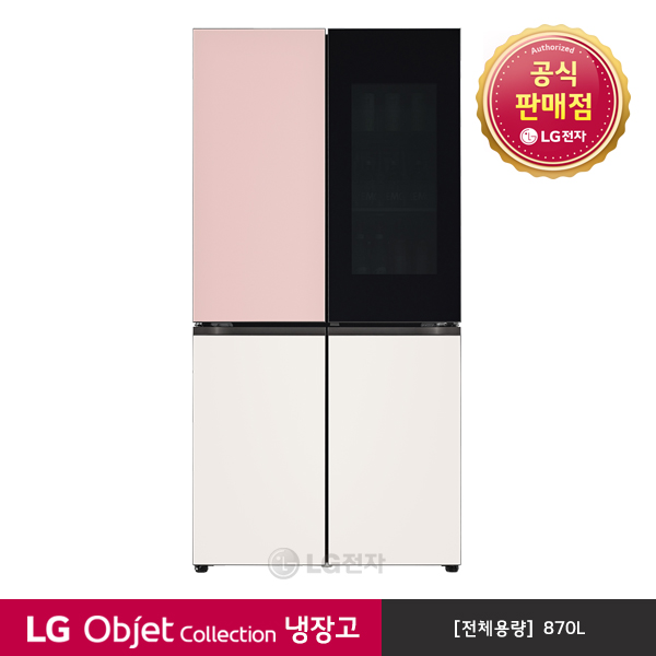 인지도 있는 LG전자 오브제컬렉션 냉장고 M870GPB451 추천해요