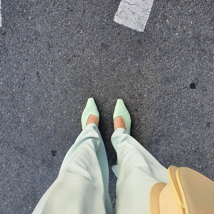  자라(zara) 여름 신상 민트그린 팬츠, 비바슈 내돈내산 쇼핑 후기
