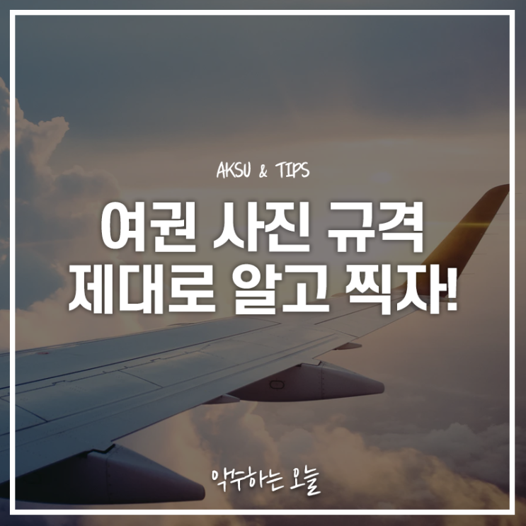  여권사진 규격? 여권사진 찍기 전 확인해야 할 것들!