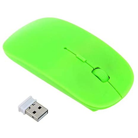 인기 많은 41404 Generic 2.4G USB Optical 무선 컴퓨터 마우스 - Super 슬림 마우스 for PC 노트북 (Green), One Size_Green, G 인기 많은 41404 Generic 2.4G USB Optical 무선 컴퓨터 마우스 - Super 슬림 마우스 for PC 노트북 (Green), One Size_Green, G