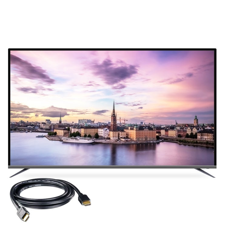 인기 급상승인 시티브 UHD 189cm 프리미어 무결점 HDR10+ LG IPS패널 TV PA750HDR10 + HDMI 케이블, 스탠드형, 방문설치 좋아요