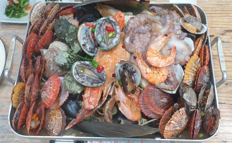  [통영 횟집] 중앙시장 맛집 ; 통영바다횟집 용궁철판해물탕