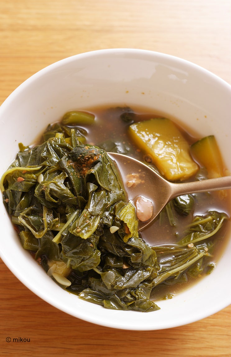  은근히 맛있는 근대 된장국 끓이는법