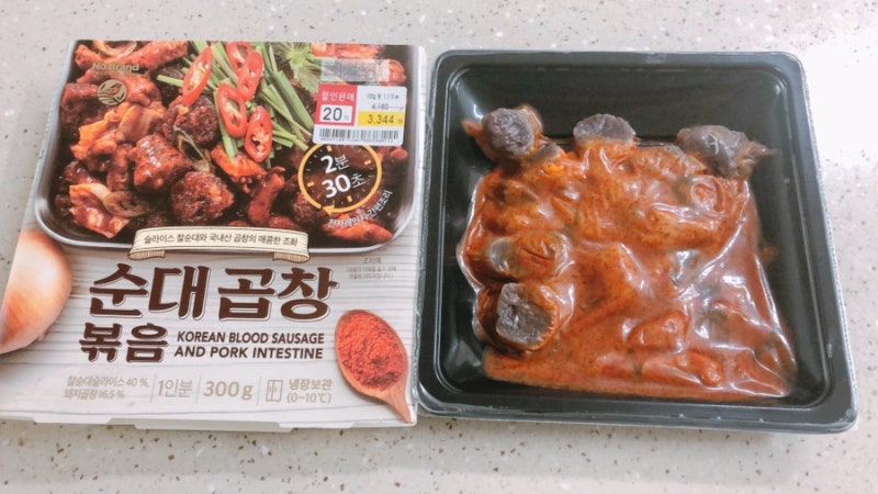 노브랜드 순대곱창볶음 4,180원 구입후기