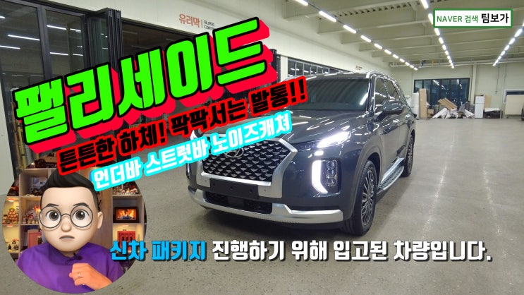  팰리세이드의 하체는 사랑입니다. 언더바 + 스트럿바 + 노이즈캐쳐 + 네오테크 NF6P 브레이크를 포함한 팀보가의 신차패키지 신차검수 보시겠습니다.