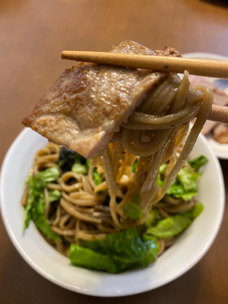  메밀국수 들기름 양념으로 쉽고 맛난 저녁메뉴 들기름 비빔국수