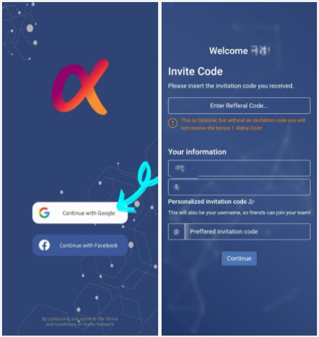  알파코인(Alpha Network) 무료채굴