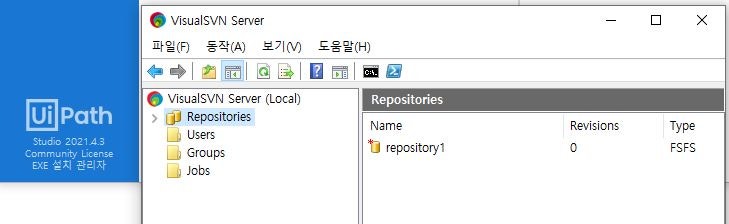 [독학용] VisualSVN 설치 후 UiPath Studio 연동 방법 : 네이버 블로그