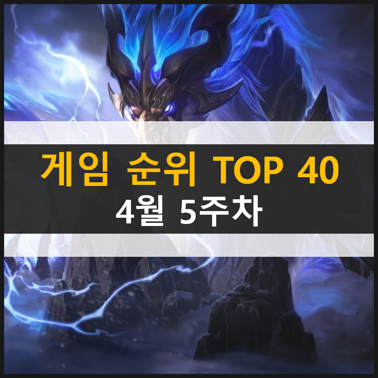 추천 모바일 PC온라인 스팀 게임 순위 TOP 40 (2021년 4월 5주차) 추천 모바일 PC온라인 스팀 게임 순위 TOP 40 (2021년 4월 5주차)