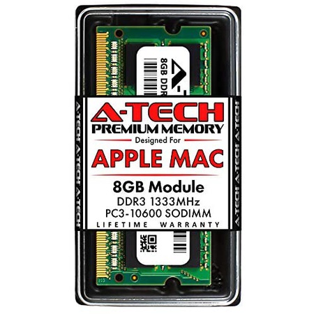 리뷰가 좋은 해외1576009 A-Tech 8GB DDR3 1333MHz 램 for Apple 애플 맥북 Pro (earlylate 2011) i맥 (Mid 2010 27, 8GB
