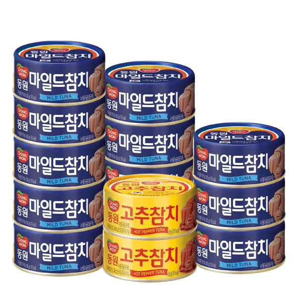 인기있는 동원 마일드 100g x 12p + 고추참치 100g x 2p, 1세트 추천합니다