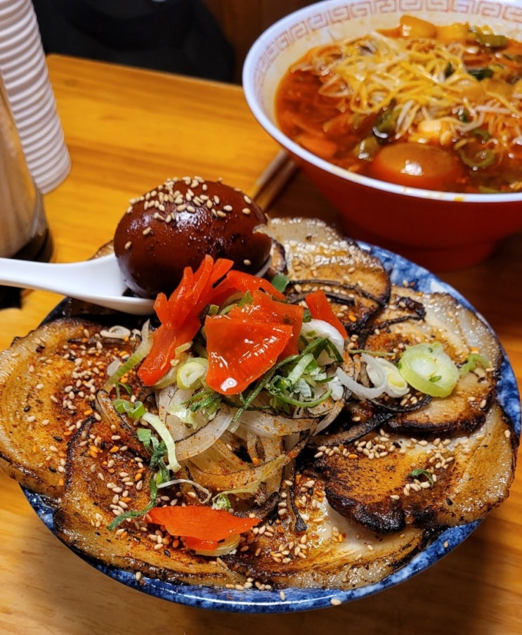 수원 아주대맛집 일본식라멘 '키와마루아지' 메뉴 차슈동 극라멘