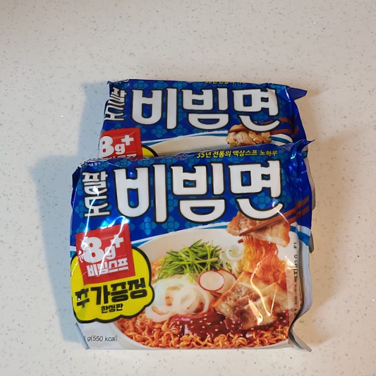  팔도비빔면 + 8g 소스 부족할걱정 없어요!
