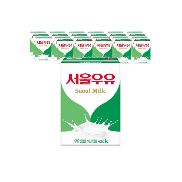 후기가 정말 좋은 서울우유 멸균 흰우유, 200ml, 12팩 ···