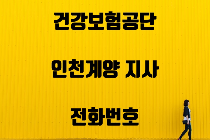  인천계양 건강보험지사 전화번호