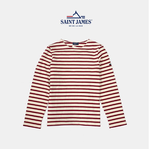 후기가 좋은 세인트제임스 메르디앙 모던 긴팔티셔츠 에크루펄산 (아이보리+레드) SAINT JAMES 추천합니다 후기가 좋은 세인트제임스 메르디앙 모던 긴팔티셔츠 에크루펄산 (아이보리+레드) SAINT JAMES 추천합니다