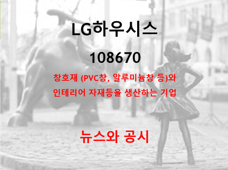  창호와 인테리어 자재 생산하는 LG하우시스 뉴스 및 공시