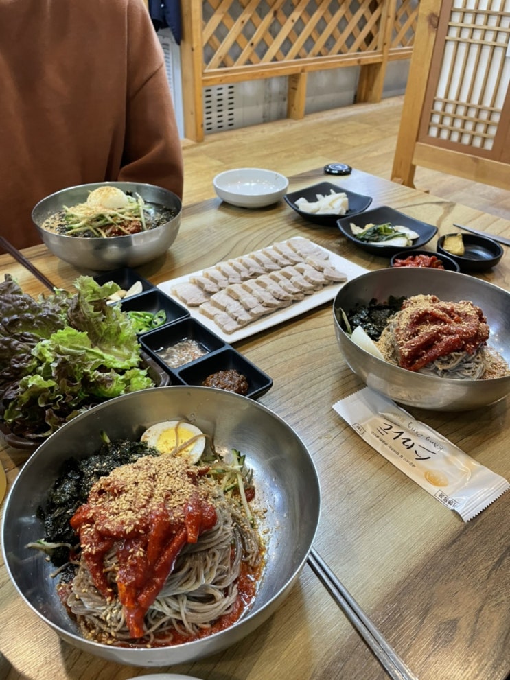  원주 연세대 맛집 : 흥업동해막국수 수육 jmt 
