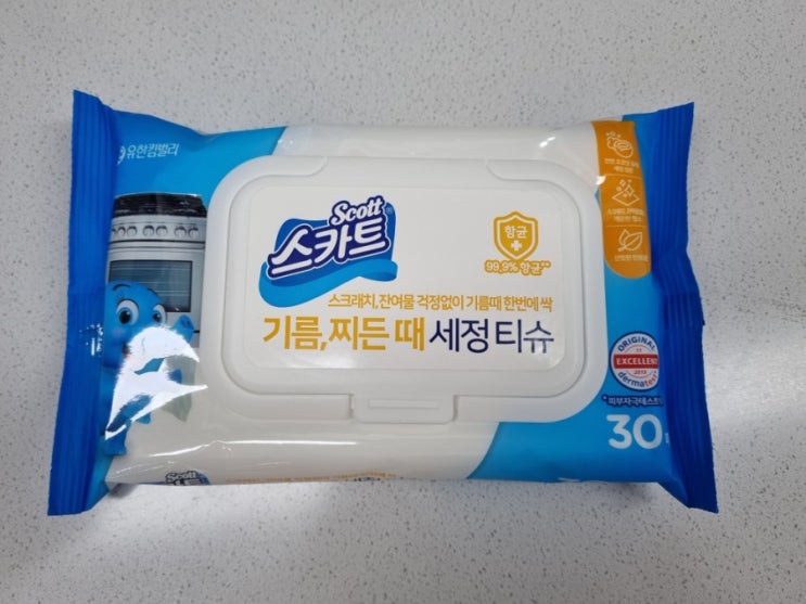  스카트 기름, 찌든때 세정티슈 리뷰 / 가스렌지 기름때 제거하기 / 맘큐 상품 추천