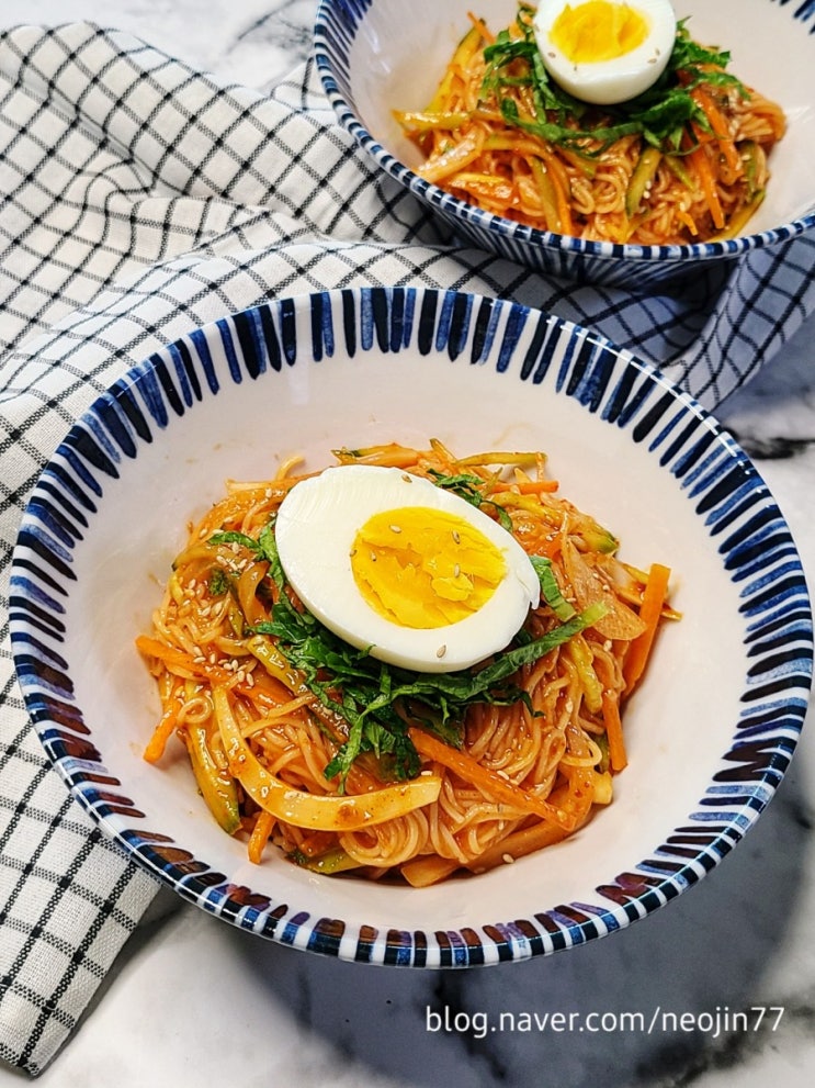 비빔국수 만드는법 새콤달콤 비빔국수 양념장 소스까지 맛있는 국수요리