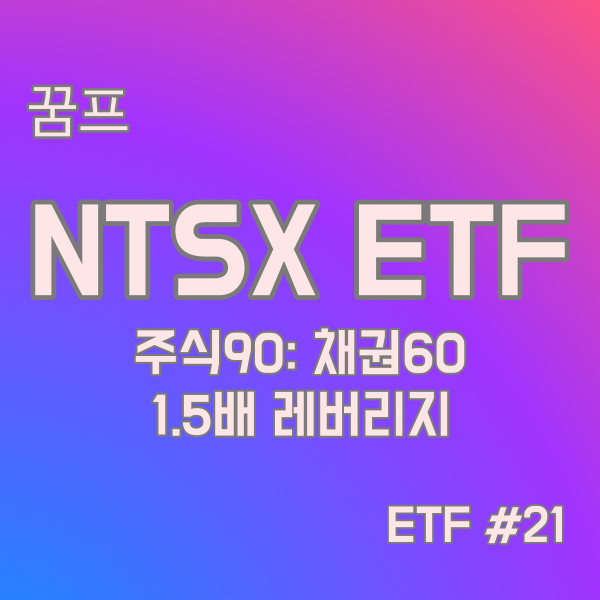 WisdomTree NTSX ETF, 미국주식90: 미국채권60   1.5배 자산배분 ETF #21