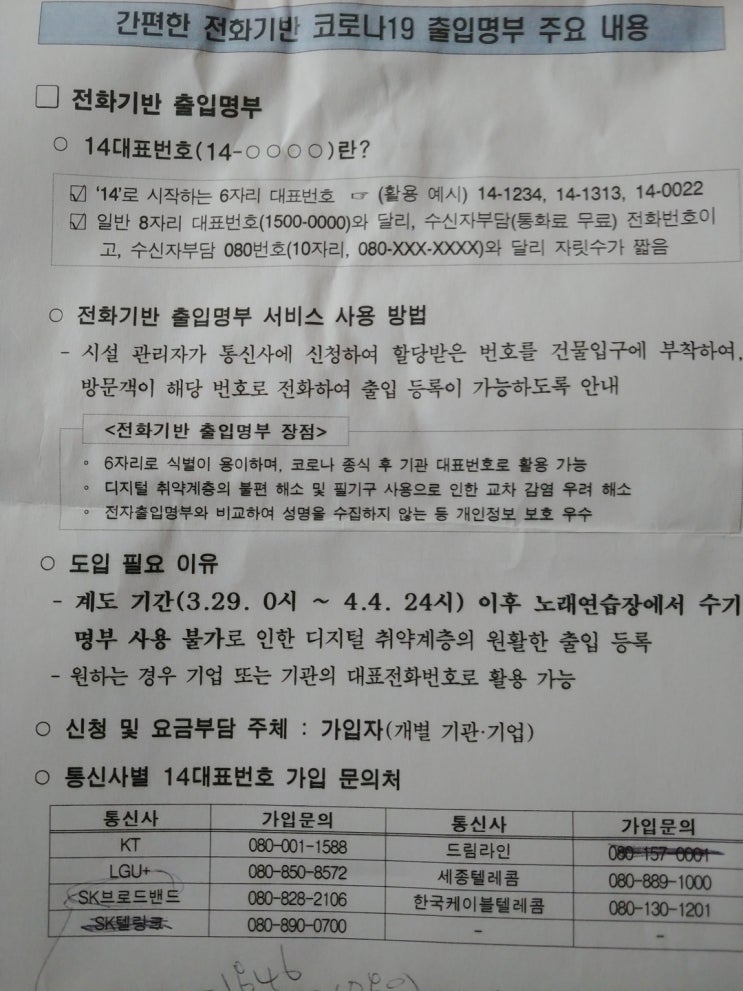  080 콜체크인 (안심콜) 시군구