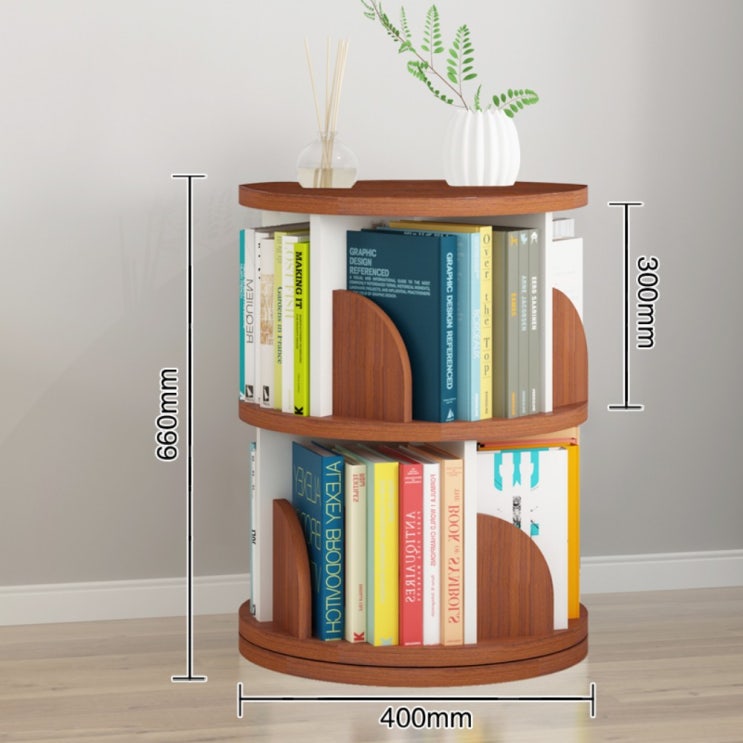 가성비 좋은 파스텔 색감 북타워 회전책꽂이 원형 책장 북타워 철제 선반 서재 책장 조립책장 책장DIY, X.3단 화이트 브라운굳건함 추천합니다