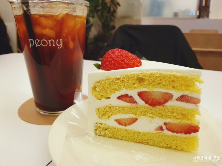 홍대/상수 카페 : 딸기 생크림 케이크로 유명한 &lt;피오니&gt;