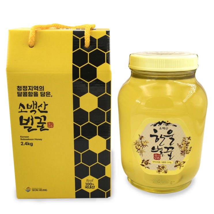 가성비 뛰어난 소백산 한울벌꿀 국내산 아카시아꿀 2.4kg, 1개, 옵션1 : 노란색박스 추천해요 가성비 뛰어난 소백산 한울벌꿀 국내산 아카시아꿀 2.4kg, 1개, 옵션1 : 노란색박스 추천해요