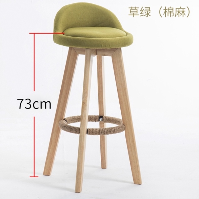 당신만 모르는 원목바체어 홈바의자 인테리어 커피숍 빠텐의자, 73cm- 그린 린넨 ··· 당신만 모르는 원목바체어 홈바의자 인테리어 커피숍 빠텐의자, 73cm- 그린 린넨 ···
