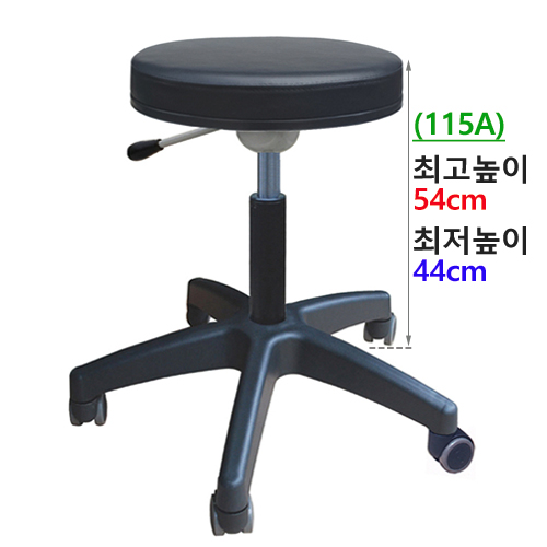 많이 찾는 특수 높은의자 A진찰바퀴(유-무) 원형 카운터 혈압계 작업 제도용 빵의자, A.진찰-블랙(바퀴)-115A ···