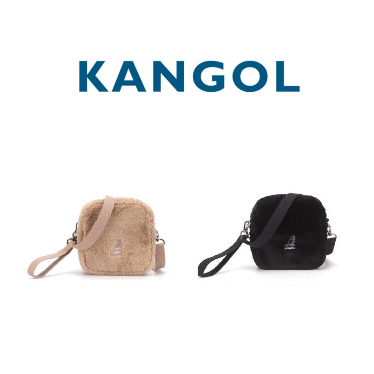 인지도 있는 캉골 KANGOL 테디 미니 크로스백 3084 블랙 베이지 여성백 선물용 겨울용 ···