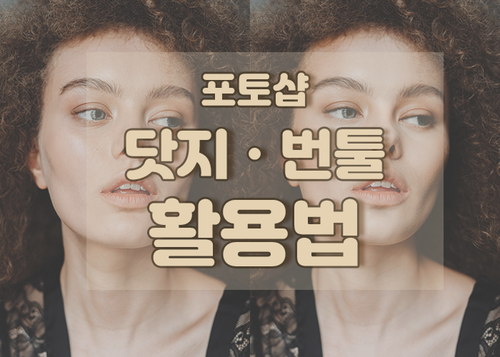  디자인 필수요소, 포토샵의 기초 - 4. 닷지툴/번툴 활용법