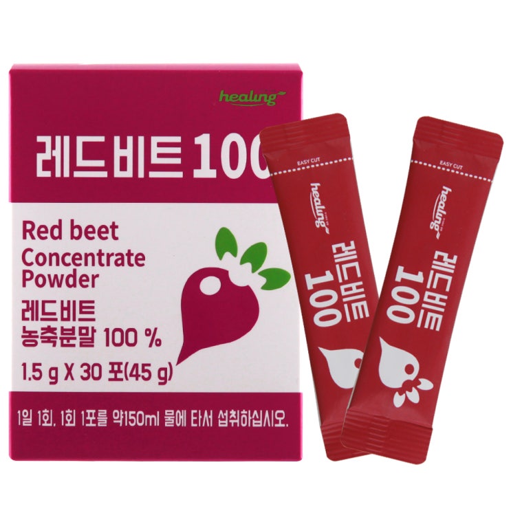 인지도 있는 힐링 레드비트100 추출 농축 분말, 1.5g, 30개 추천합니다